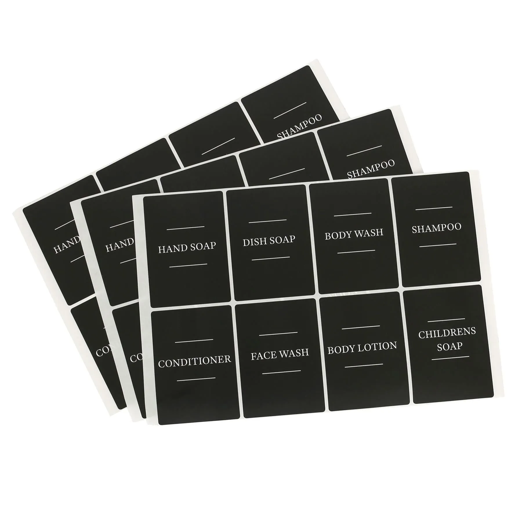 24pc Soap Dispenser Labels Set - Pack of 3 - By Harbour Housewares