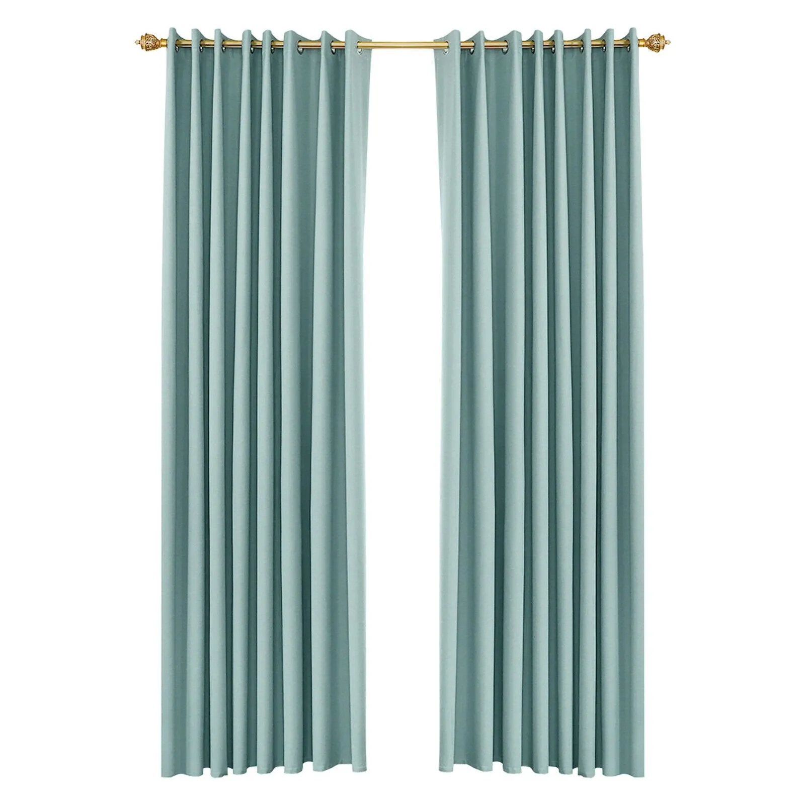 2Pcs Waterproof Indoor Outdoor Polyester Curtains Blackout Panels