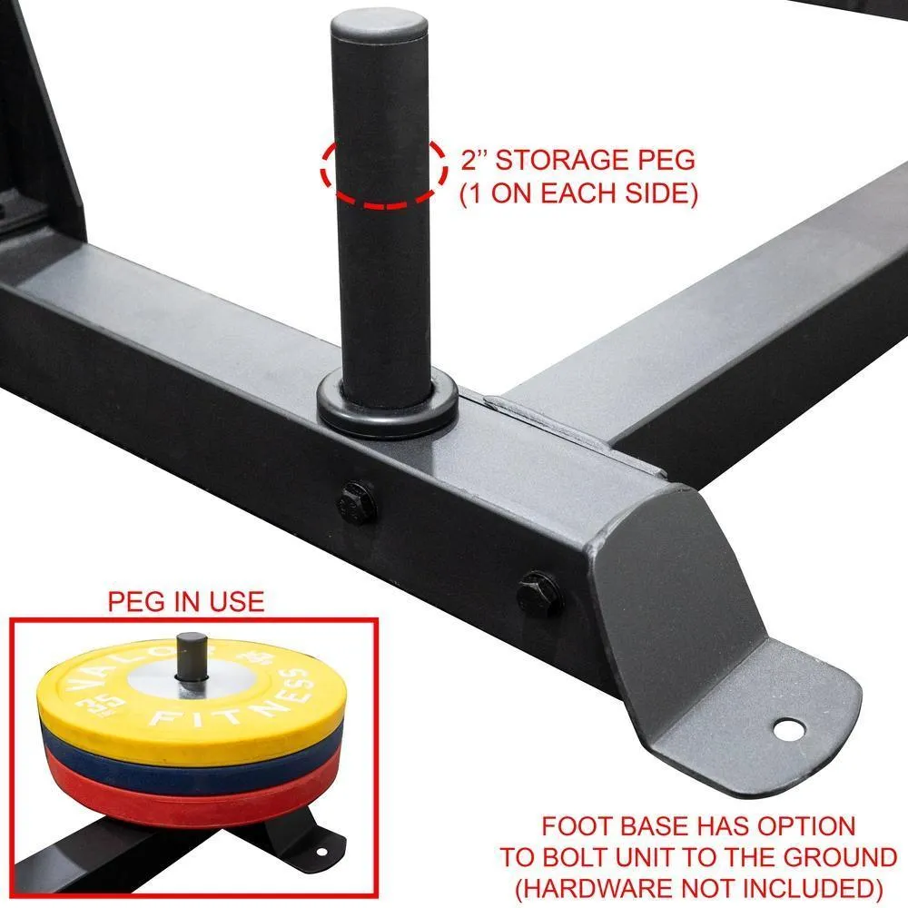 3x3 Squat Rack - Pull Up Station w/ Plate Storage