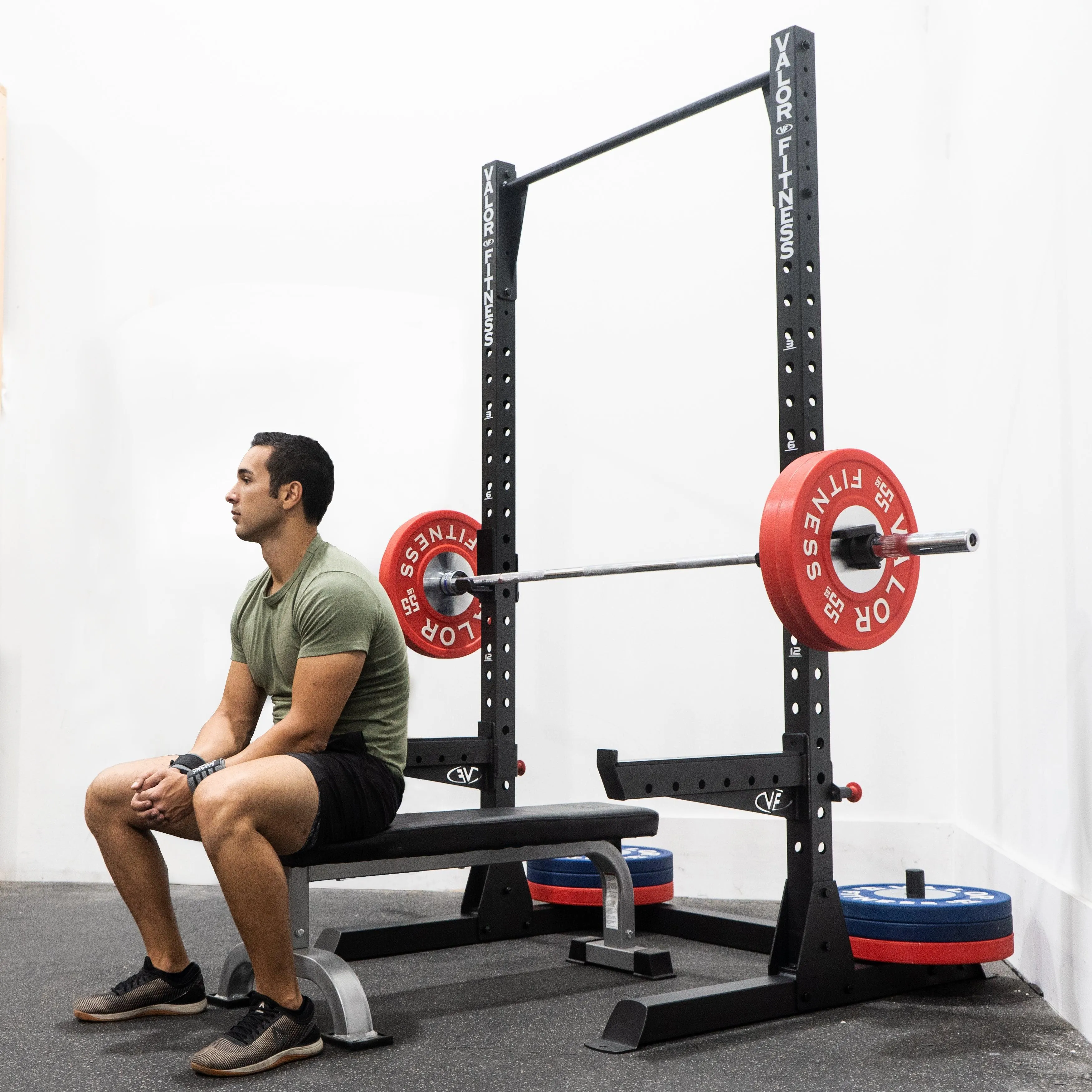 3x3 Squat Rack - Pull Up Station w/ Plate Storage