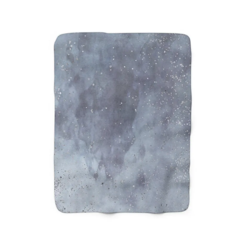 Abstract Comfy Blanket | Sky Pale Blue Ombre