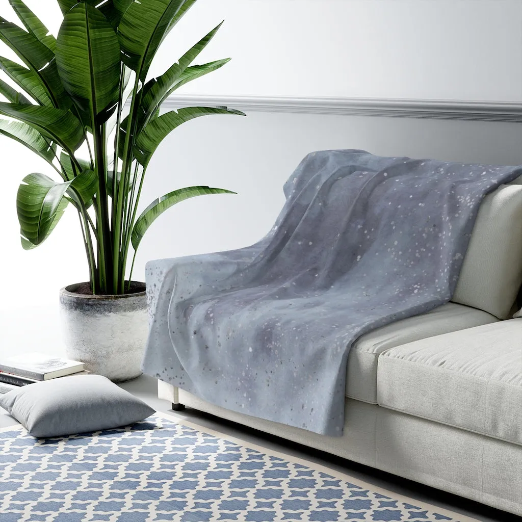 Abstract Comfy Blanket | Sky Pale Blue Ombre