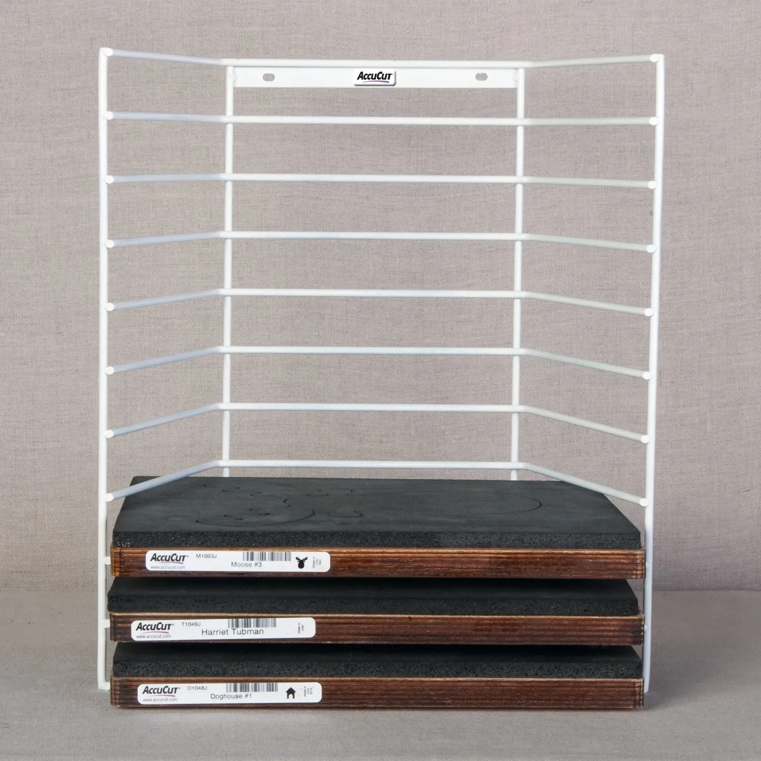 AccuCut Wire Storage Rack - Holds 10 Jumbo Dies