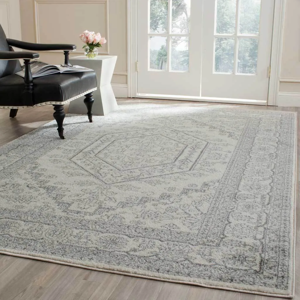 Adirondack Antique Ivory/Silver Area Rug