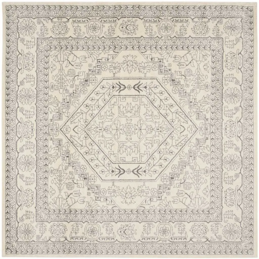 Adirondack Antique Ivory/Silver Area Rug