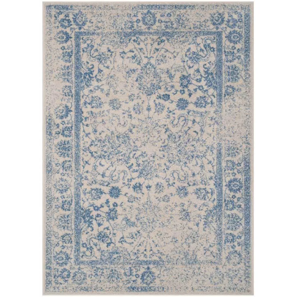 Adirondack Pastoral Ivory/Light Blue Area Rug