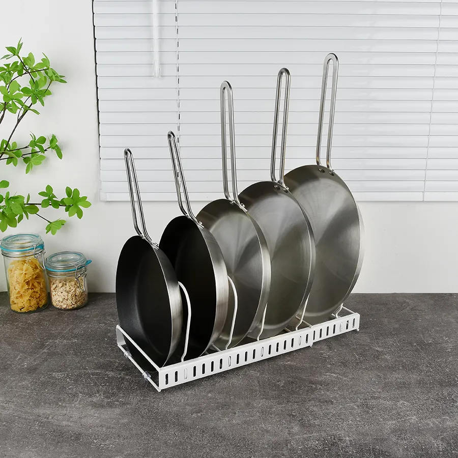 Adjustable Cookware & Pot Lid Organizer