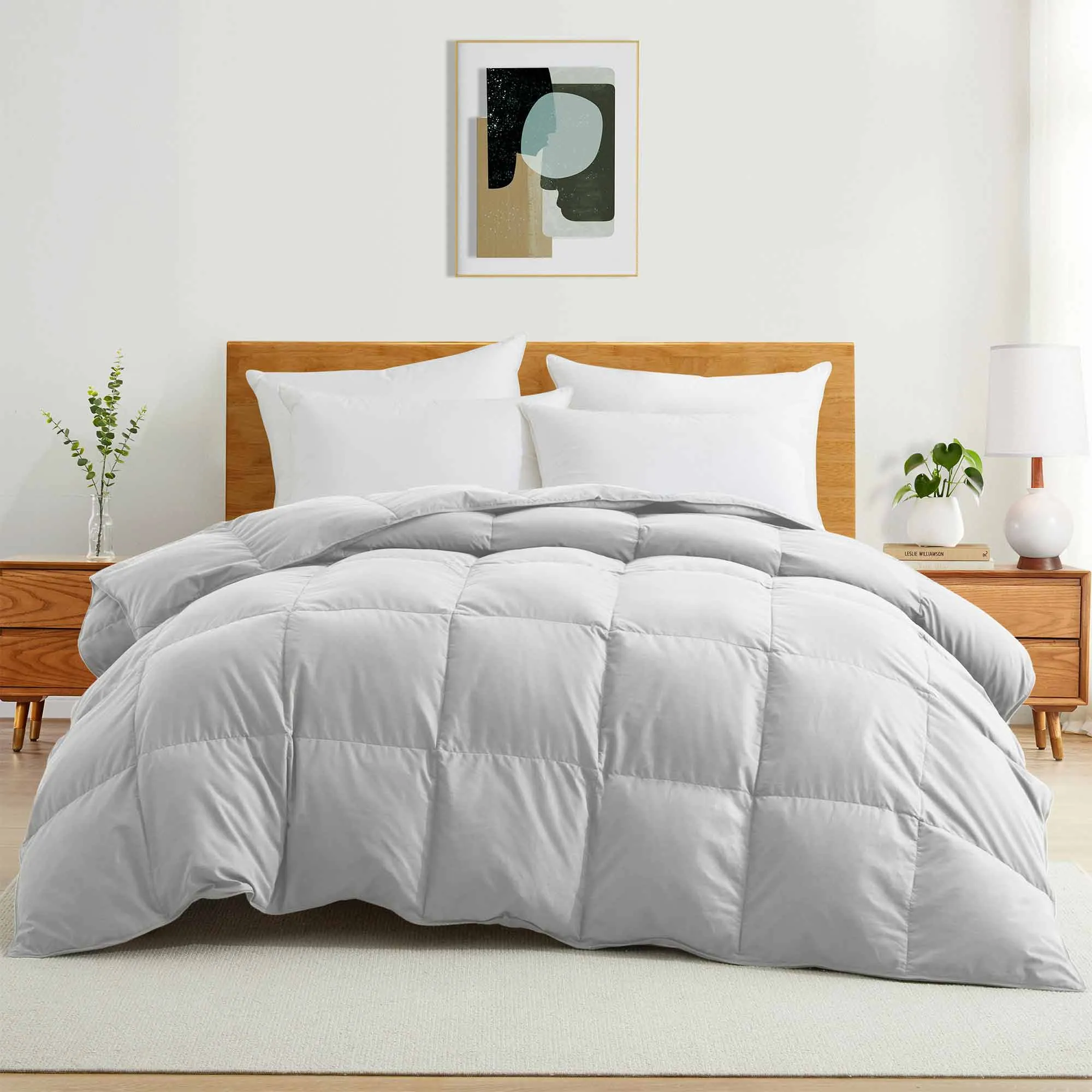 All Seasons Down and Feather Fiber Comforter Ultra Soft Comforter