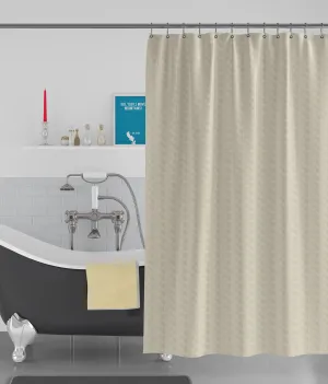 American-Elm Cube Designed Pitch Anti Bacterial Water-Repellent Shower Curtain, Bathroom Curtains