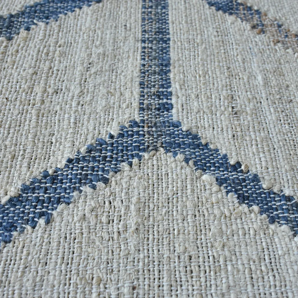 Ananda Modern Blue and White Rug