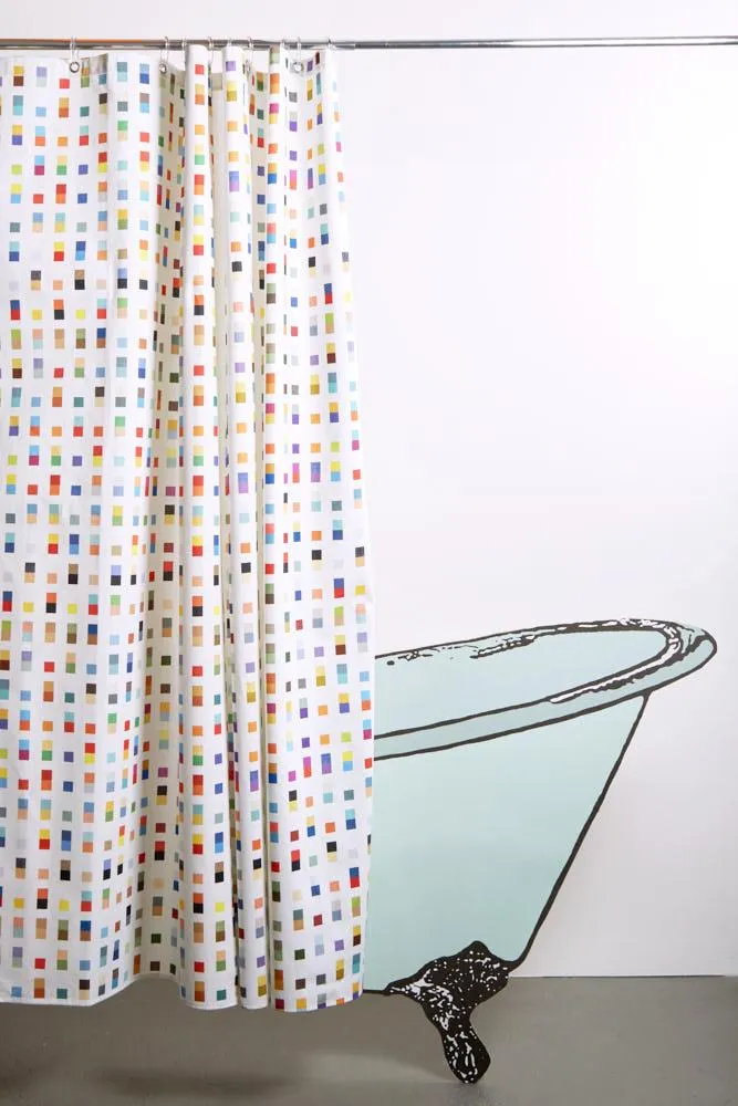 Artist Cotton Shower Curtain "Coastal" by Matthew Korbel-Bowers