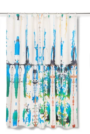 Artist Cotton Shower Curtain "Eden" by Alexander Bühler