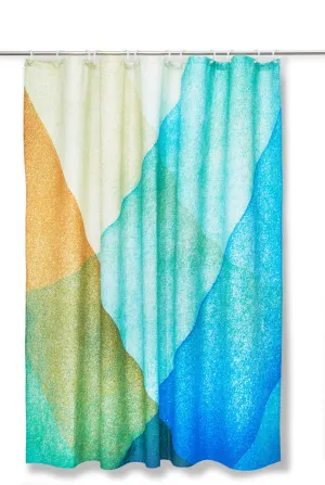 Artist Cotton Shower Curtain "Konklusion" by Astrid Schmi