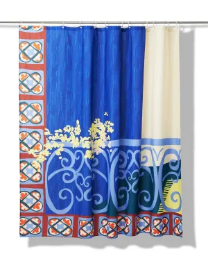 Artist Cotton Shower Curtain "Le Balcon" by Les Crafties