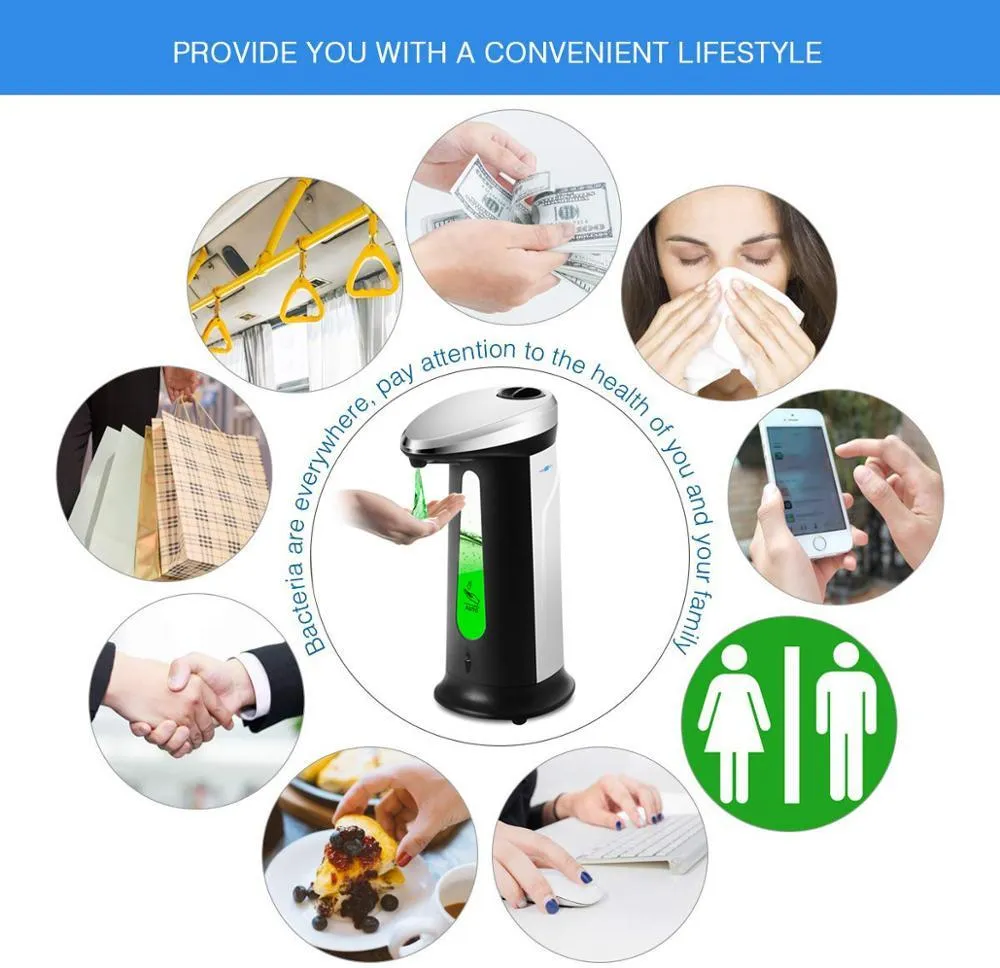 Automatic Intelligent InfraRed Sensor Touchless Hand Washing Liquid Soap Dispenser