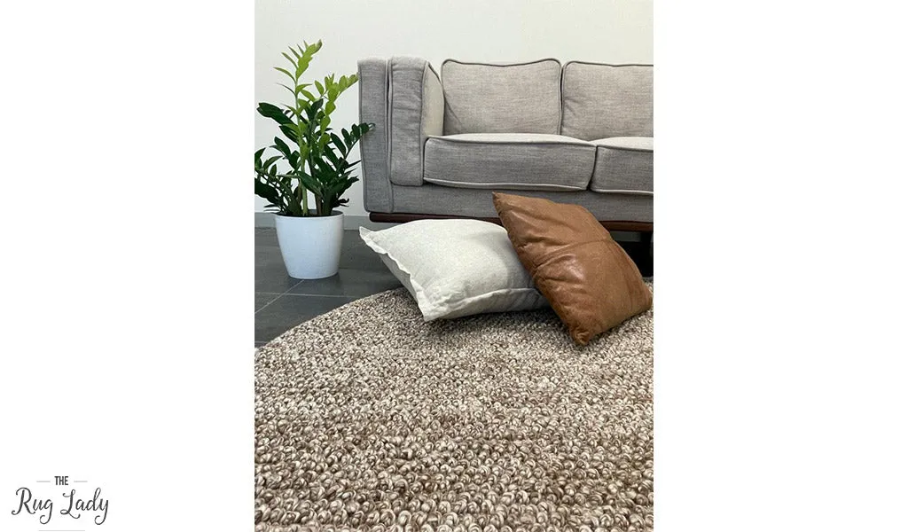 Avani Taupe Beige Loop Rug