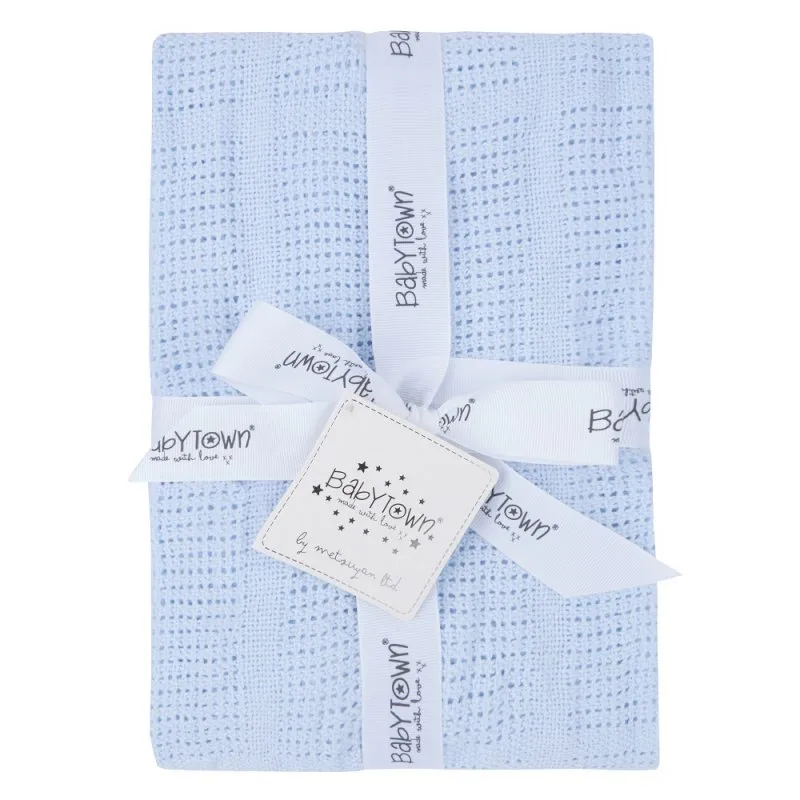 Baby Blanket Blue Cellular