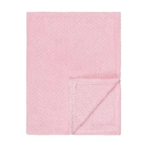 Baby Fleece Blanket - 30" by 40" - Cotton Candy Pink