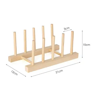 Bamboo Plate Stand  - 21cm