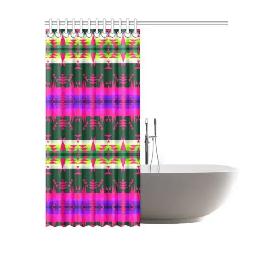 Between the Mountains Deep Lake Sunset Shower Curtain 60"x72"