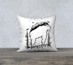 Billy Goat Spine Pillow case “18” by 18”