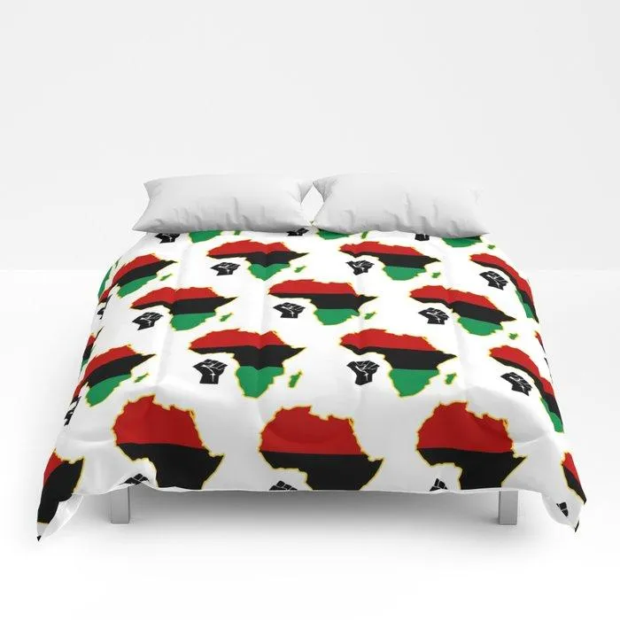 Black Power Pan Africa Comforters