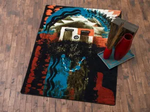 Boogie Red Rust Area Rugs