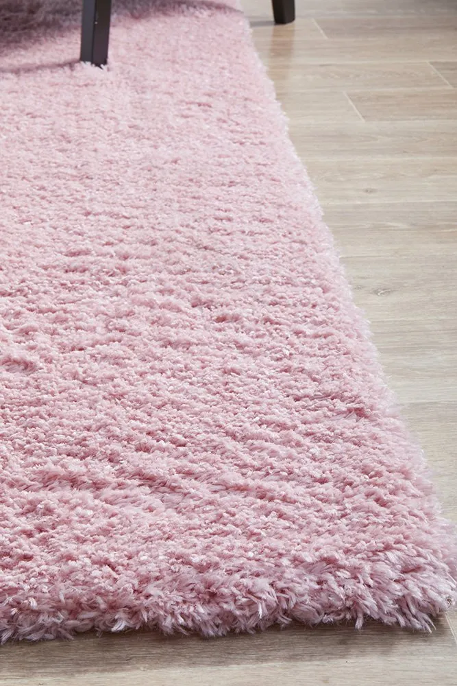 Cardi 150cm x 80cm Shaggy Power Loomed Rug - Pink