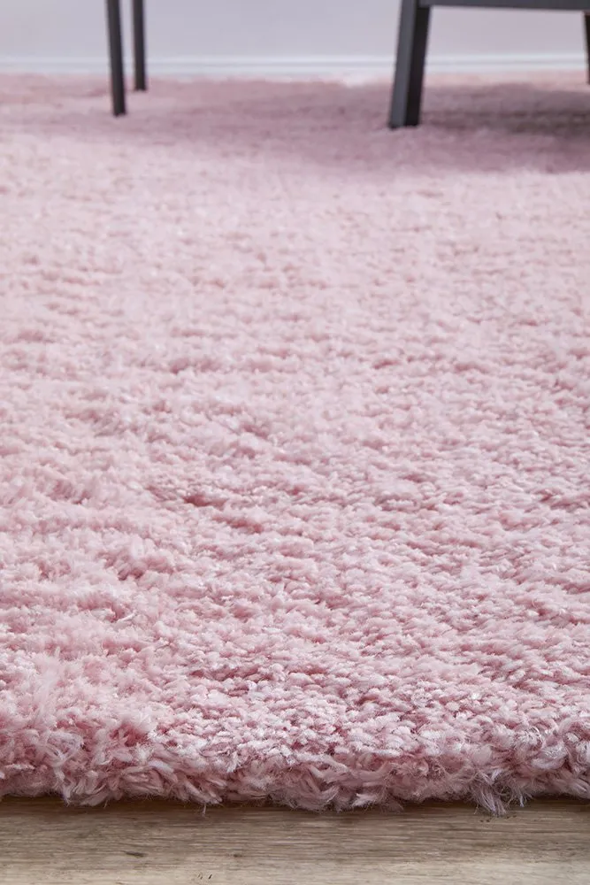 Cardi 150cm x 80cm Shaggy Power Loomed Rug - Pink