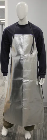 Chicago Protetive Apparel 548-AKV Aluminized 24”X48” Para Aramid 19 oz Bib Apron | No Sales Tax