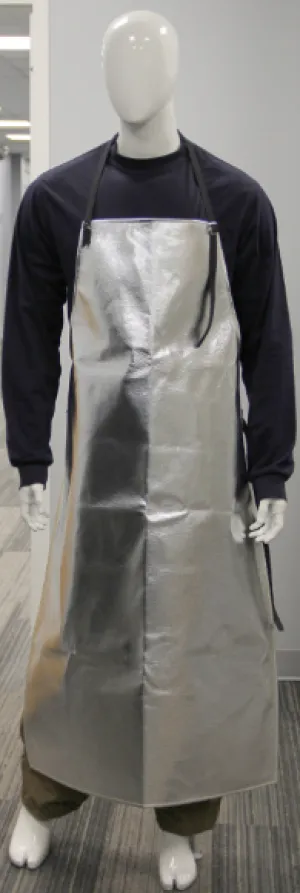 Chicago Protetive Apparel 548-AKV Aluminized 24”X48” Para Aramid 19 oz Bib Apron | No Sales Tax