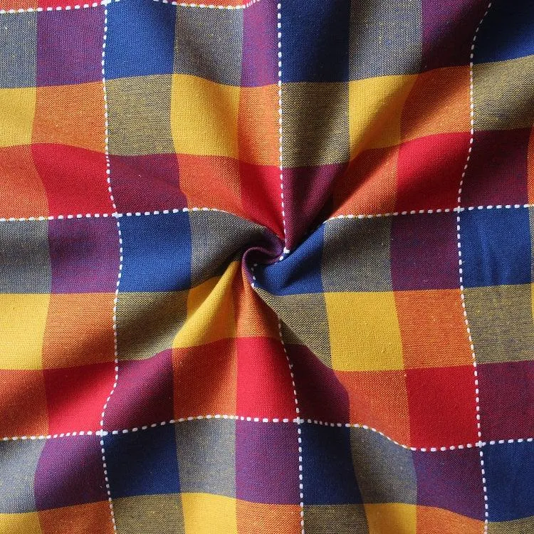 Cotton Adukalam Check Free Size Apron Pack Of 1