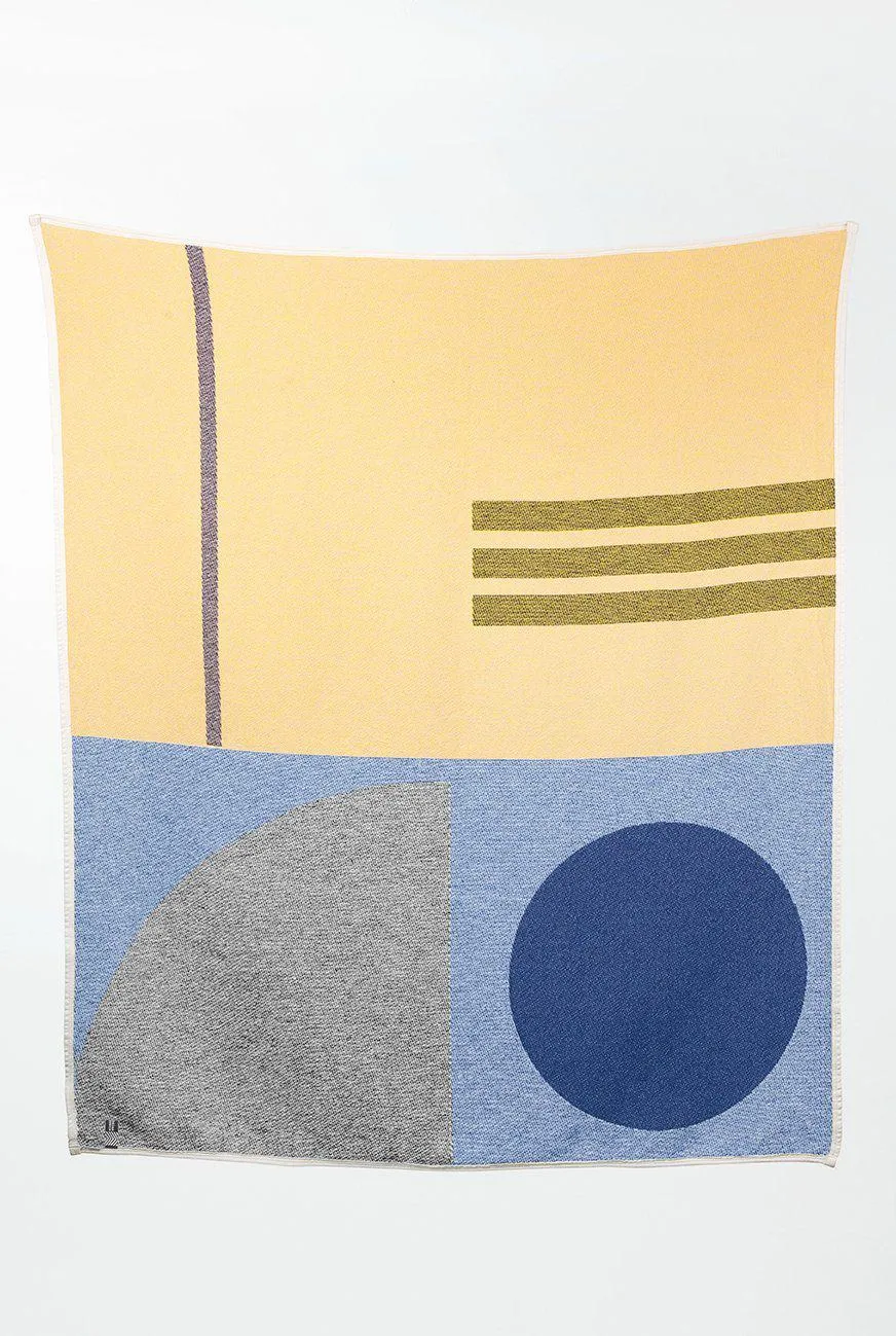 Cotton Blanket & Throw "Bauhaused 5" by Sophie Probst