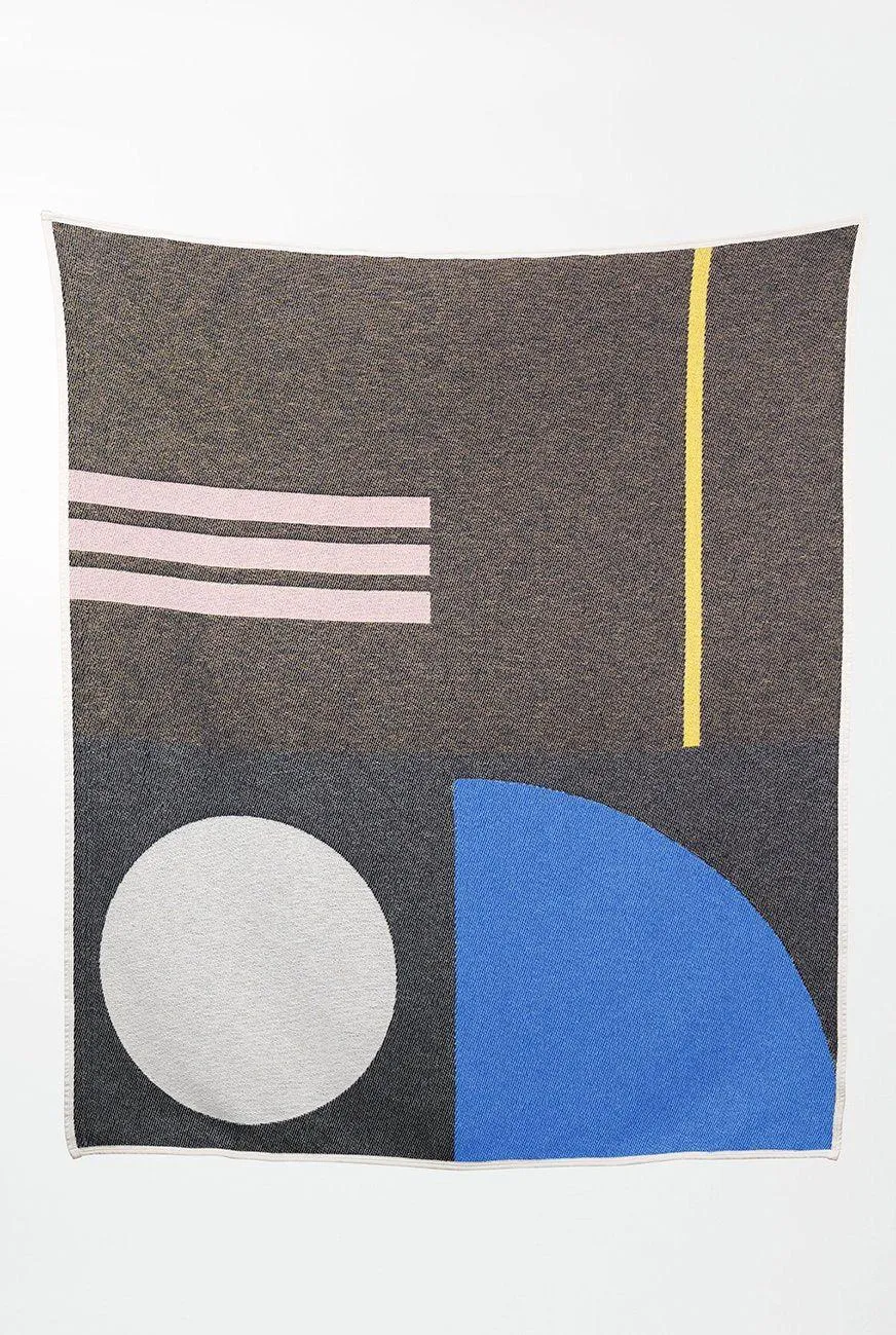 Cotton Blanket & Throw "Bauhaused 5" by Sophie Probst