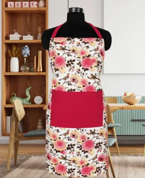 Cotton Isabella With Solid Pocket Free Size Apron Pack Of 1