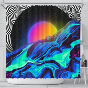 Crimson Shower Curtain | Geoglyser