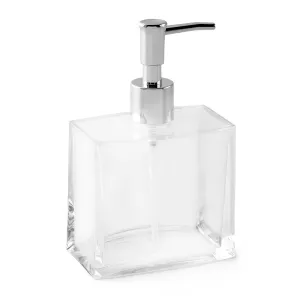 Curved Rectangular Acrylic Soap Dispenser