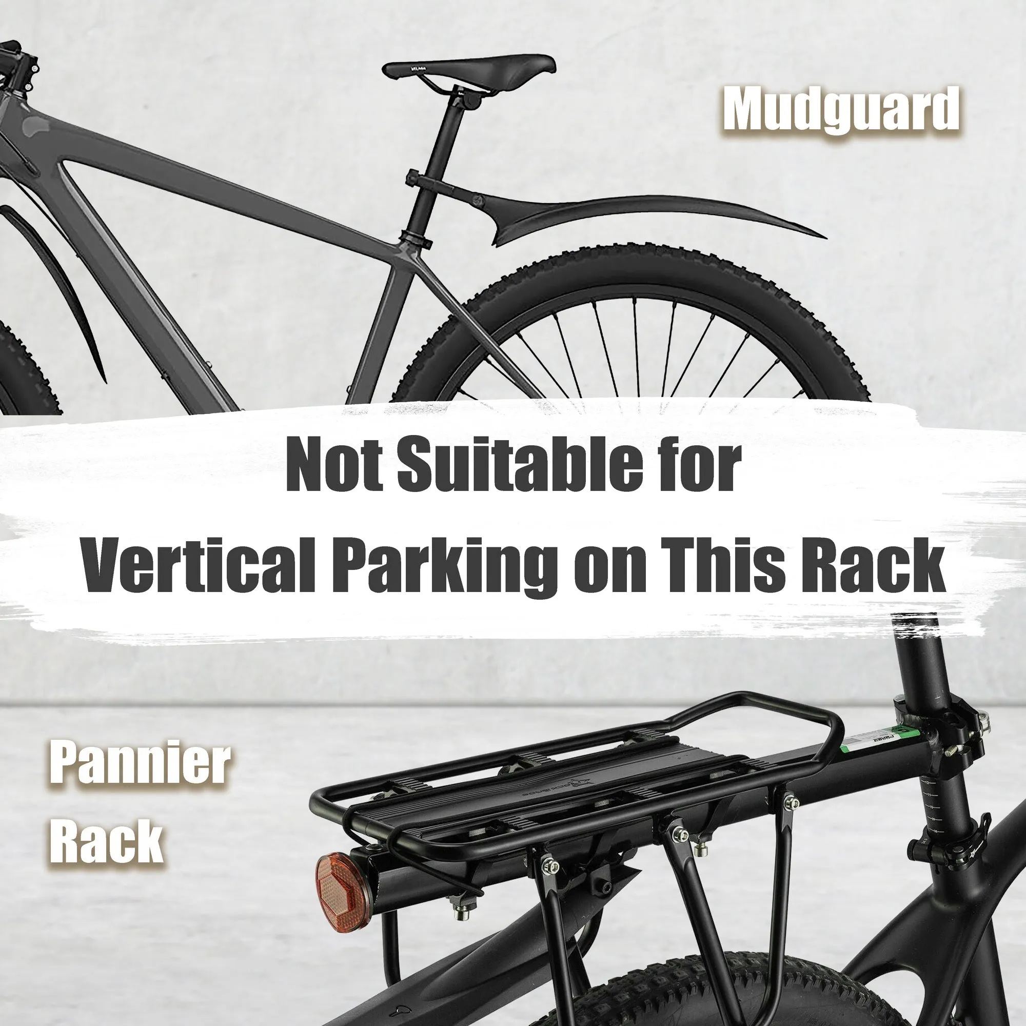 CyclingDeal Upright Bike Stand - Premium Quality Vertical & Horizontal Adjustable Bicycle Floor Parking Rack - for Storing MTB Road Bikes - up to 29” Wheel Size - Classic