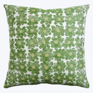 Daisy Indoor/Outdoor Pillow, Avocado