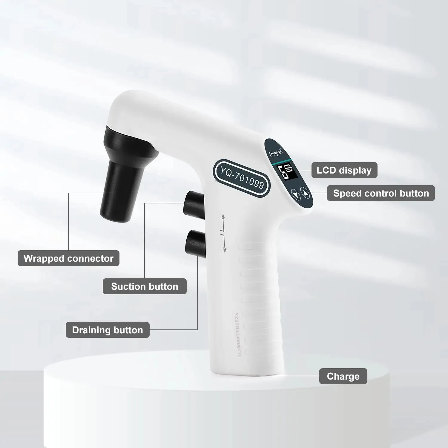 Digital Motorized Pipette Controller for 1-50 ml Pipettes