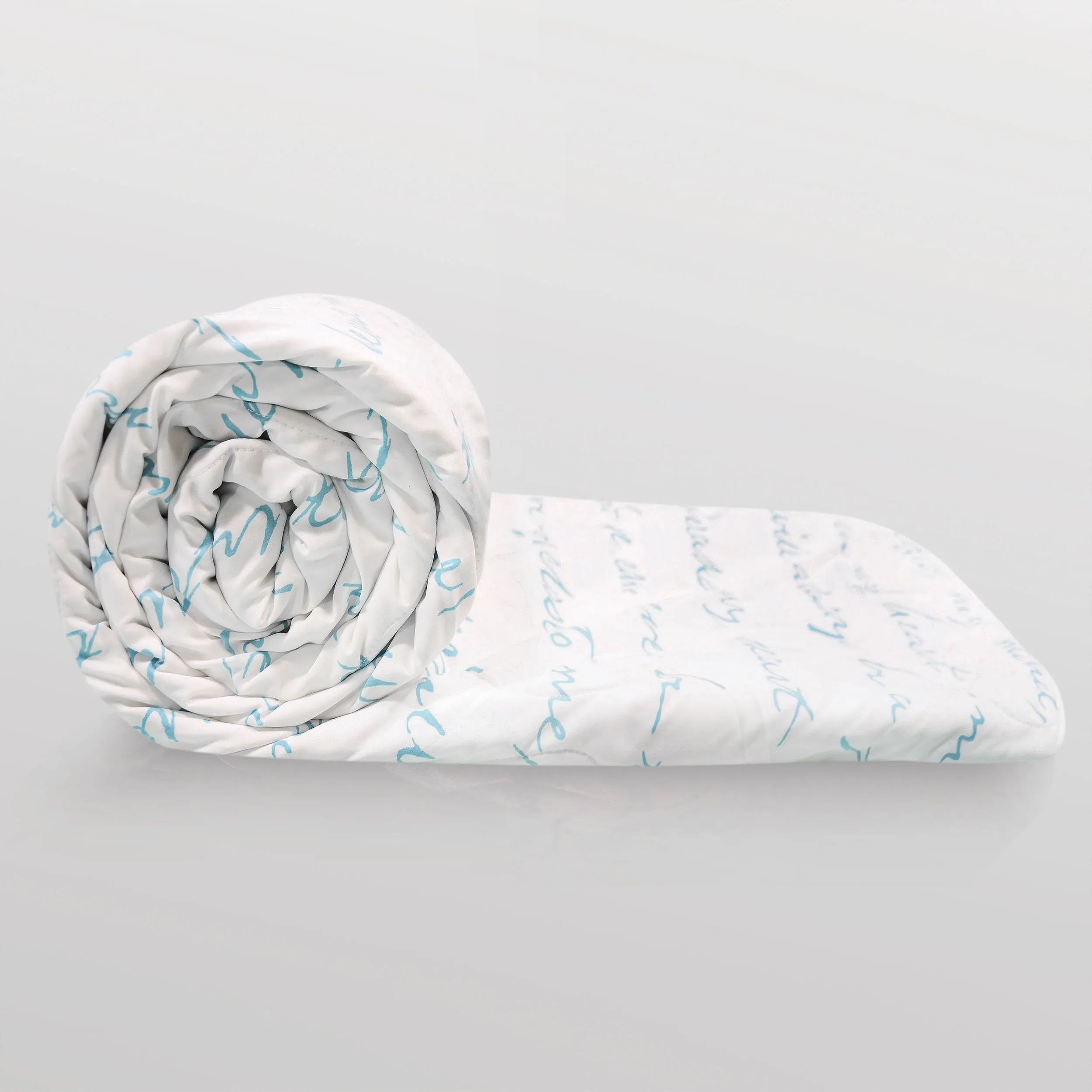 Divine Casa Luxor Abstract Microfibre Single Comforter: Blue