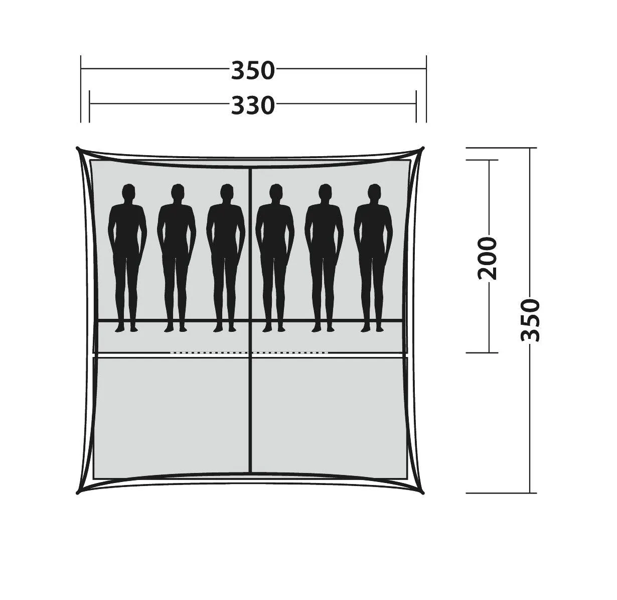 Easy Camp Shelter - 6 Berth Gazebo Shelter Tent