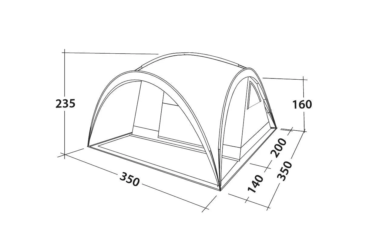 Easy Camp Shelter - 6 Berth Gazebo Shelter Tent