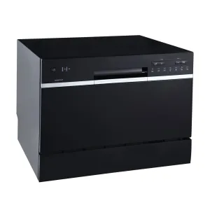 Edgestar DWP62BL 22" Wide 6 Place Setting Countertop Dishwasher in Black