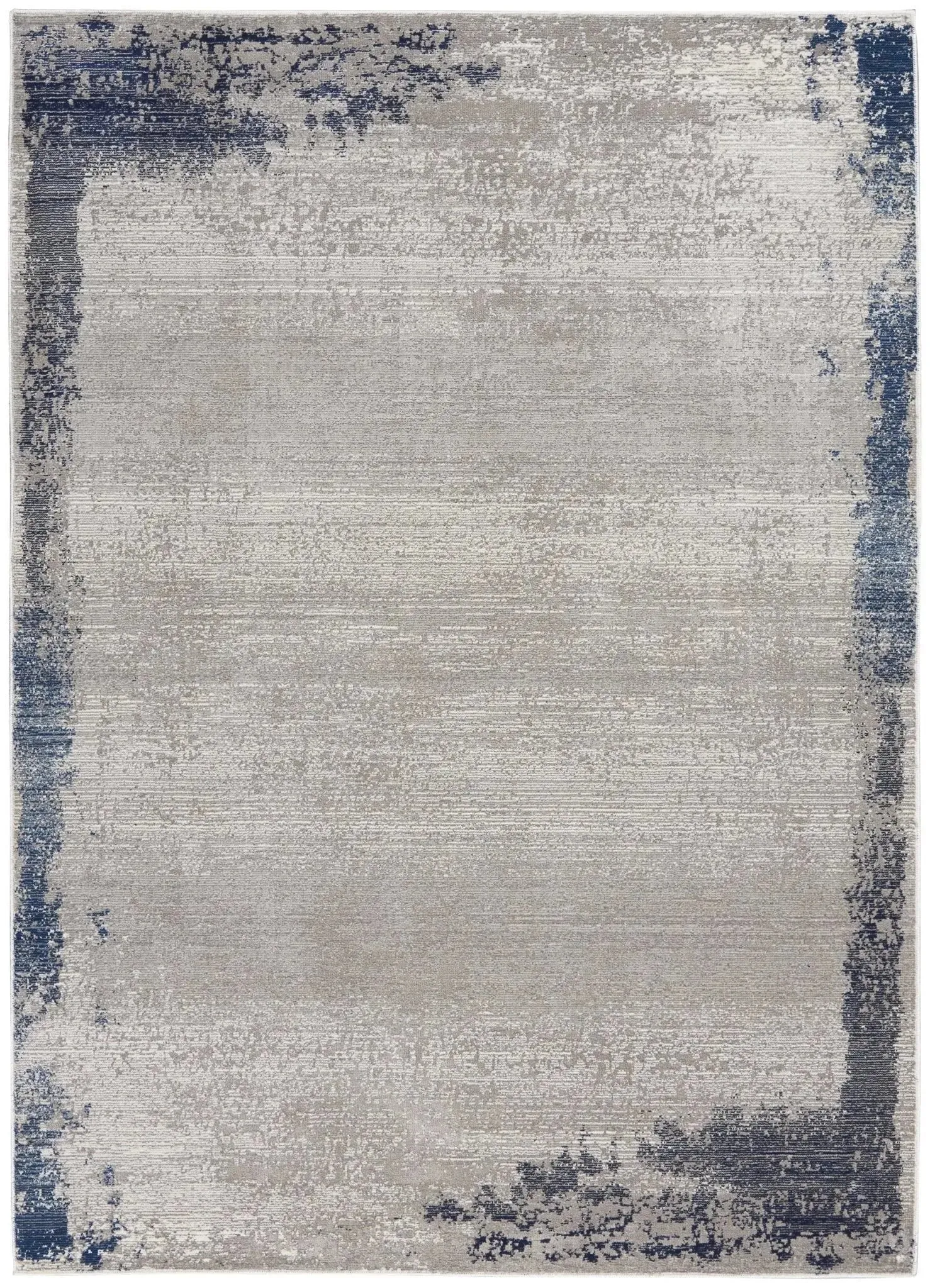 Etchings ETC01 Grey/Navy Rug