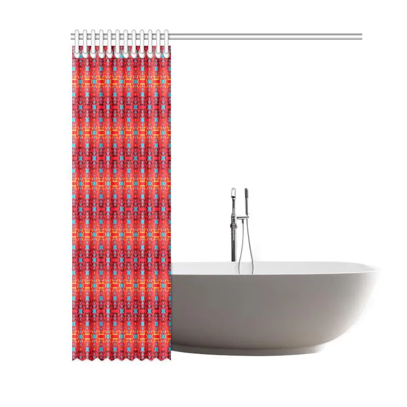 Fire Colors and Sky Sierra Shower Curtain 60"x72"