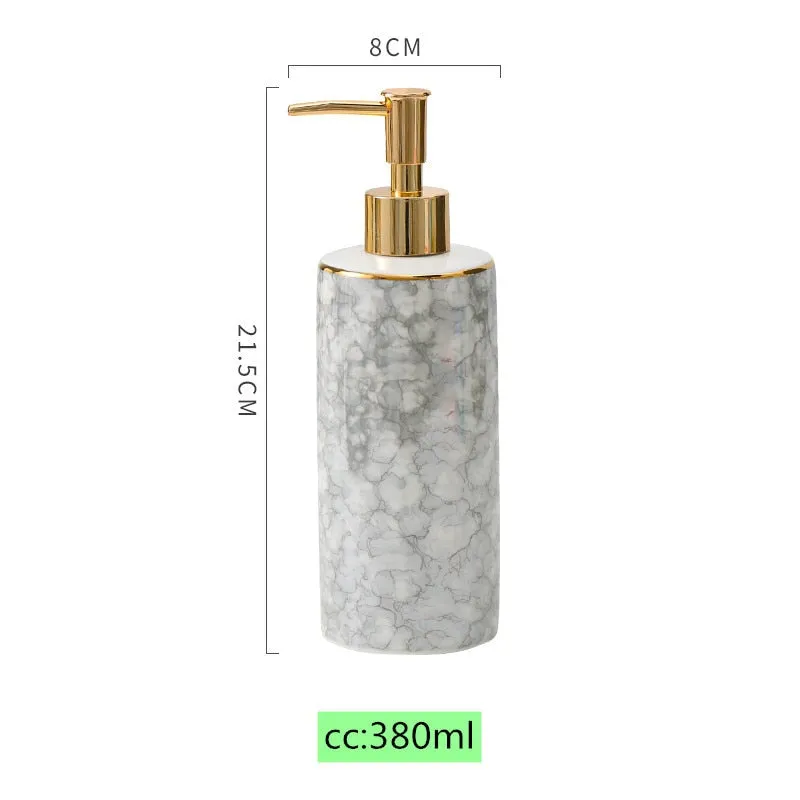 High-grade Ceramics Lotion Bottle/Liquid Dispenser/Hand Sanitizer/Shampoo Bottle