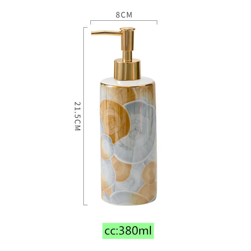 High-grade Ceramics Lotion Bottle/Liquid Dispenser/Hand Sanitizer/Shampoo Bottle