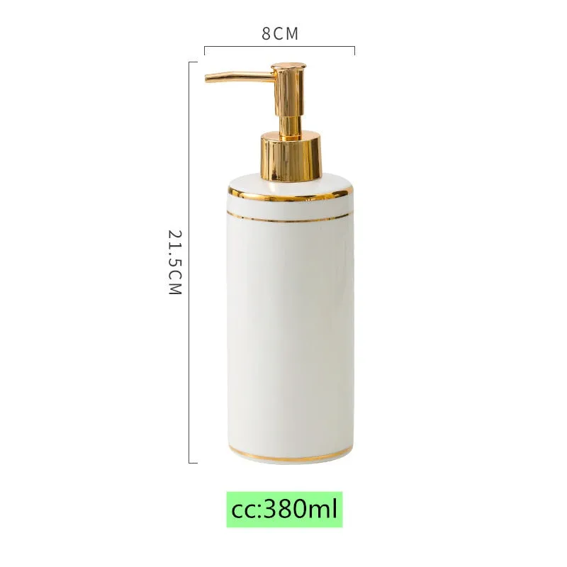 High-grade Ceramics Lotion Bottle/Liquid Dispenser/Hand Sanitizer/Shampoo Bottle