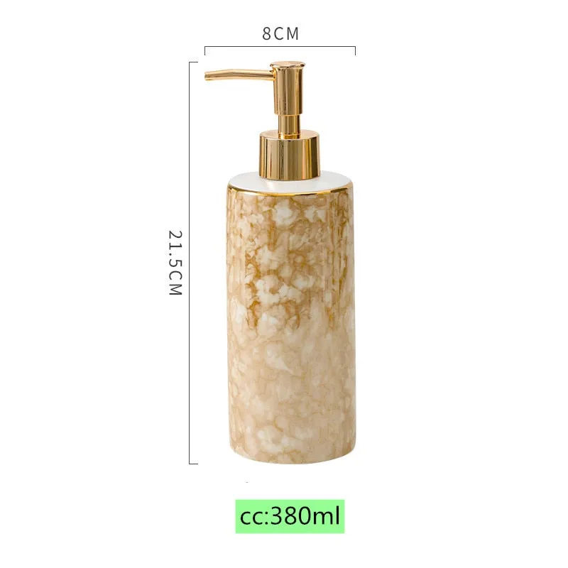 High-grade Ceramics Lotion Bottle/Liquid Dispenser/Hand Sanitizer/Shampoo Bottle